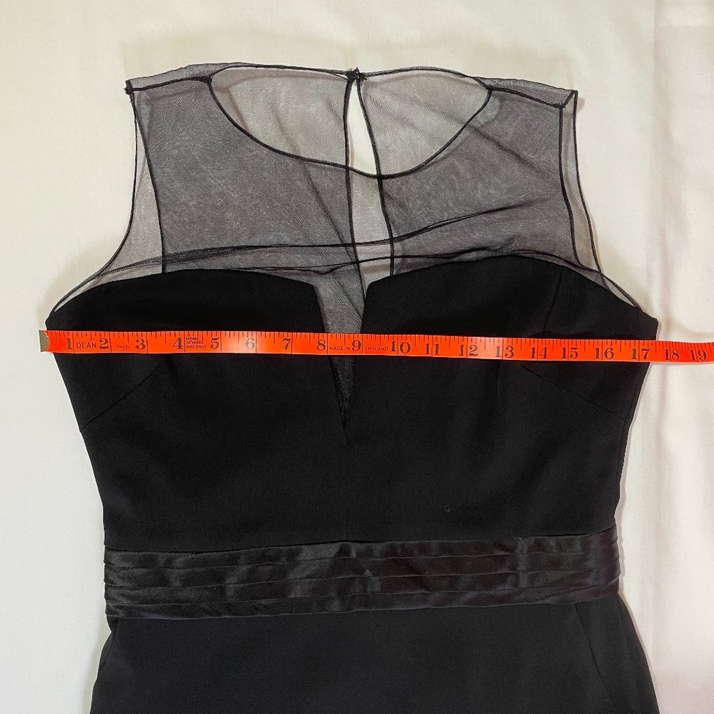 Badgley Mischka Black Formal Maxi Dress Size 8 Black Tie Party Gala Ball Evening - Picture 8 of 16